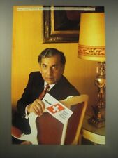 1990 SwissAir Airline Ad - Swissair Customer Portrait 66: Ahmed Ibrahim picture