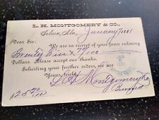 1881 LH Montgomery Co Selma AL Advertising Postcard picture