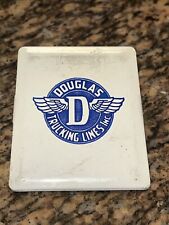 Vintage Douglas trucking lines Advertising Wall Clip Metal Enamel picture