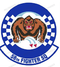 USAF 58th Fighter Squadron Self-adhesive Vinyl Decal picture