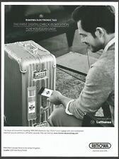 RIMOWA ELECTRONIC TAG - Lufthansa Official Partner -  Print Ad picture