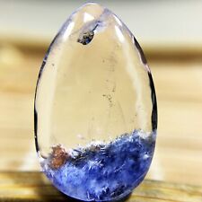 6.8Ct Very Rare NATURAL Beautiful Blue Dumortierite Quartz Crystal Pendant picture