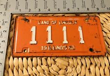1962 Illinois MOTORCYCLE License Plate ALPCA Harley BMW Indian Norton 1111 picture