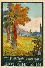 1930s Southern California Union Pacific Railroad Vintage Style Poster - 24x36 picture