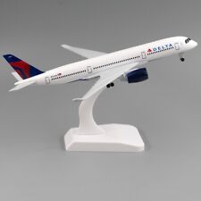 19cm Aircraft Delta Airlines Airbus A350 with Wheel Alloy Plane Model Toy Gift picture