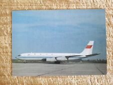 CAAC AIRLINES BOEING B707-3J6 B AT BRATISLAVA 1987.VTG AIRCRAFT POSTCARD*P52 picture