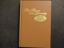 1973 True Peace and Security-From What Source? Christian book picture