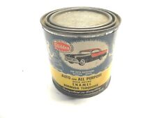 VINTAGE GLIDDEN QUICK DRY ENAMEL BERMUDA TURQUOISE 1/2 PINT CAN FULL DISPLAY  picture