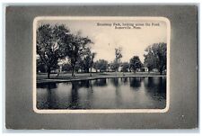 1912 Broadway Park From Across The Pond View Somerville Massachusetts Postcard picture