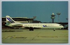 SE-210 Super Caravelle 10B3 Airplane Orly Airport Paris France Vtg Postcard P6 picture