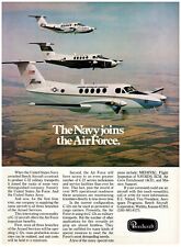 1978 Beechcraft Print Ad, The Navy Joins The Air Force C-12 Military Transport picture