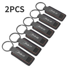 Audi S3 S4 S5 S6 S7 S8 RS3 RS4 RS5 RS6 Leather carbon fiber print car keychain picture