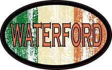 4in x 2.5in Oval Irish Flag Waterford Sticker Car Truck Vehicle Bumper Decal picture