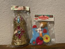 2 Vintage Christmas Ornaments *New Old Stock* 1960’s Japan picture