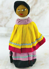 Vintage Collectors Traditional Florida Seminole Doll Handmade Palmetto Fiber picture