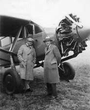 Wallace Beery and Beech Aircraft Corporation founder Walter H Beech OLD PHOTO picture
