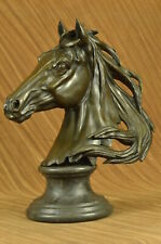 STUNNING Bronze Metal Bust/ Statue/Figurine Saddlebred Horse Hand Made Artwork picture
