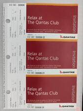 Qantas Customer service Vouchers - Early 2000's Qantas Lounge    Sheet of 3 picture