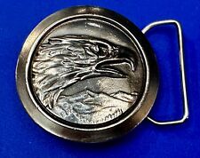 Round American Eagle Vintage 1970's  The Great American Belt Buckle Co picture