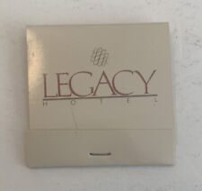 Vintage Legacy Hotel Matchbook Full Unstruck Matches Souvenir Collect Ad picture