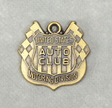 Vintage UNITED STATES Metal AUTO CUB MOTORING DIVISION Keychain PENDANT NUMBERED picture