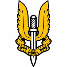 2 x Who Dares Wins Iron on Screen Print Transfer SAS patch badge RAF picture
