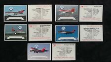 Northwest Airlines McDonnell Douglas Airbus Collector Airplane Cards - Set of 10 picture