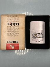 Vintage 1958 U.S.S. Wexford County LST 1168 Chrome Zippo Lighter picture