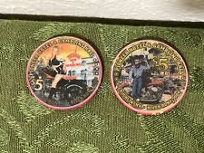 Lot Of 2 Pioneer  $5 Casino Poker Chip River Run 2000 2004 Laughlin NV picture