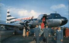 Airline Advertising 1956 FLY Northeast Hannau Color Productions Chrome Postcard picture