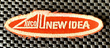 AVCO NEW IDEA EMBROIDERED SEW ON ONLY PATCH FARM TRACTORS 4 1/2