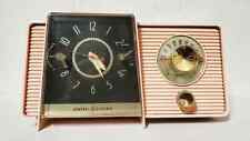 1958 General Electric C406 Atomic Clock AM Radio Pink Mint Condition picture