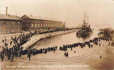 LP59 Bremerton Washington U.S.S. Oregon Battleship Dry Dock  RPPC 1916 Postcard picture