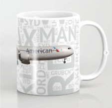 American Airlines Boeing 787 with Airport Codes - Coffee Mug (11oz) picture