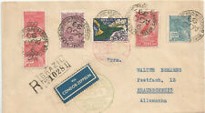 1933 LZ-127 Graf Zeppelin  Reg airmail cover Brazil to Germany 6 Adhesives  picture