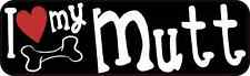10 X 3 I Love My Mutt Car Bumper Magnet Dog Magnetic Truck Signs Magnets Decal picture