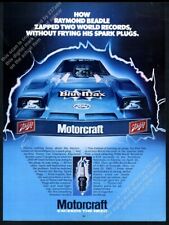 1984 Raymond Beadle Blue Max funny car photo Motorcraft spark plugs vtg print ad picture