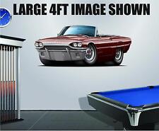 1964 Ford Thunderbird 390 Wall Poster Decal Man Cave Graphics Garage Clings picture