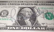 Richard Petty the King of Nascar signed autographed $1 dollar bill 200 victories picture