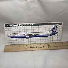 Boeing 767-300 Airplane White Blue Sticker Aircraft Decal Boeing Company picture