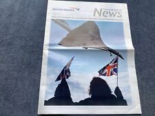 British Airways Concorde Special News Newspaper  28th October 2003 rare picture
