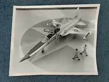 Vintage Northrop F-5F Tiger II w/ AIM-9 Air Force Jet Airplane Photograph picture