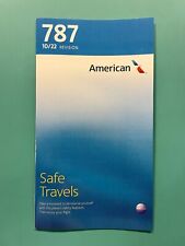 2022 AMERICAN AIRLINES SAFETY CARD--787 picture