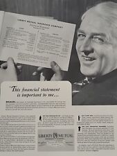 1940 Liberty Mutual Insurance Fortune Magazine WW2 Print Ad Financial Statement picture