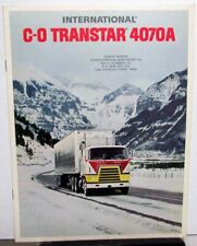 1972 International Harvester Transtar Truck Model C O 4070A Sales Brochure picture