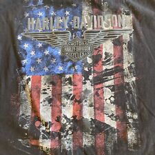 Harley Davidson 2 Xl T-shirt American Flag picture