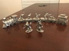 Disney vintage Pewter Train and figurines   picture