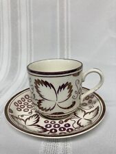 Vintage  Stoke on Trent England Teacup And Saucer Floral Rose Gold Pattern picture