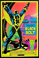 Black Bolt Black Light Marvel Comic Poster by Jack Kirby and Frank Giacoia picture