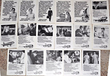1970-79 DELTA AIR LINES advertisements x17, Stewardess Pilot Agent, 17 print ads picture